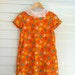 Vintage Girls Dress, 1960s Vintage Floral Short Dress with Collar and Metal Zipper by Manhattan Children's Wear Co Ltd