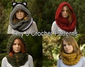 Any 3 Crochet Patterns, Scarf Patterns Discount Package