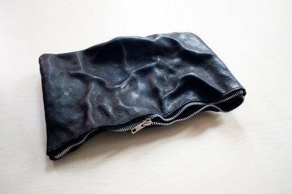 the pouch leather clutch