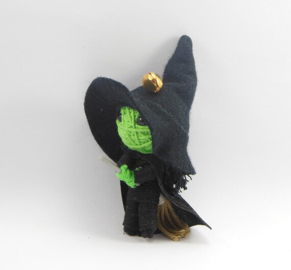 Wicked Witch String doll Voodoo doll keychain by narakdoll on Etsy