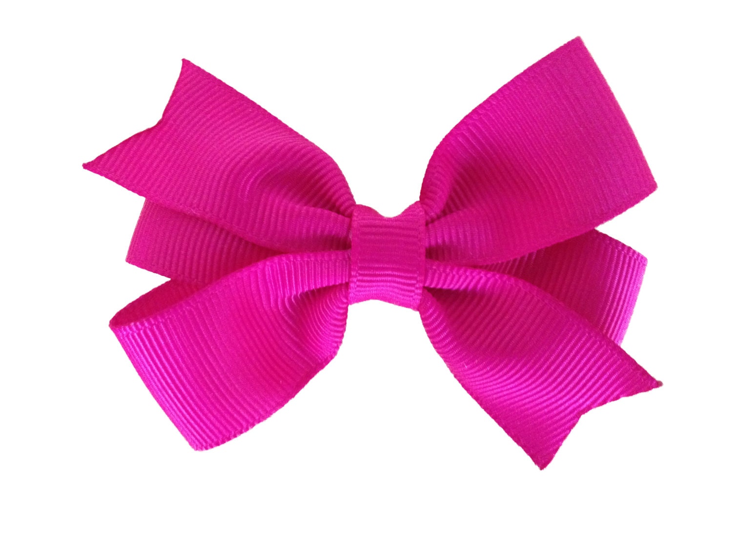 3 inch bright pink hair bow fuchsia bow toddler bow