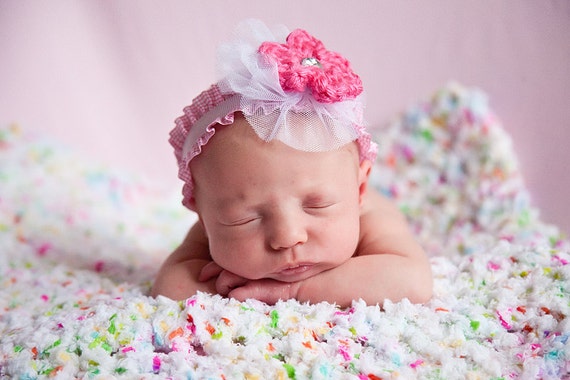 450 New baby girl jewel headband 921 Hot Pink Headband Baby Headband Baby Girl Headband Newborn Headband   