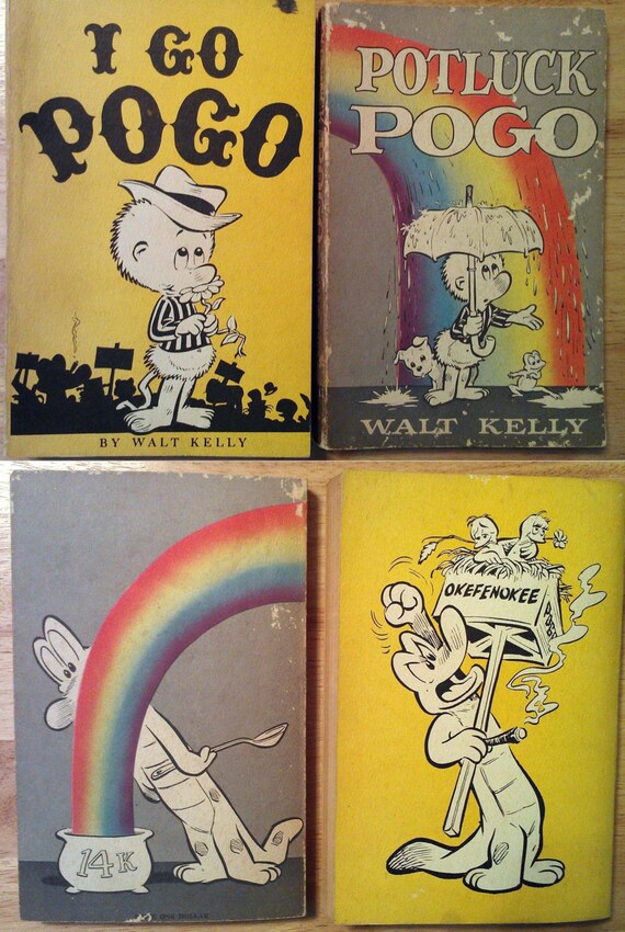 Pogo Comic Books Vintage Walt Kelly I Go Pogo by liddysopretty