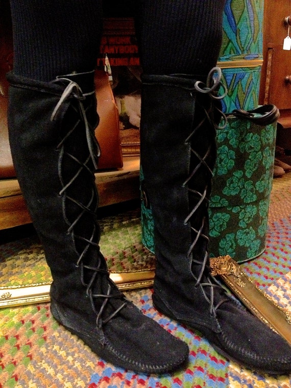 minnetonka knee high moccasins