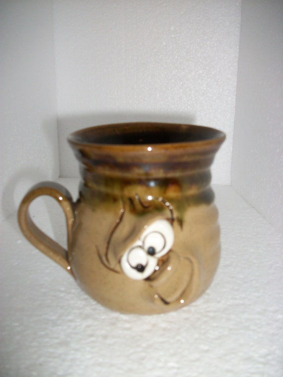 Items similar to wonderful pretty ugly pottery face mug made in wales ...