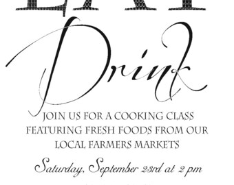 Cooking Class/Demonstration Invitation