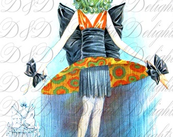 RARE. Digital MARDI Gras Costume. French Weird Crazy Costume. VIntage Illustration. Vintage French Mardi Gras Costume Digital Download.