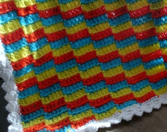 Häkeln Entrelac Decke Twin Size Bett von prettyponchosandmore