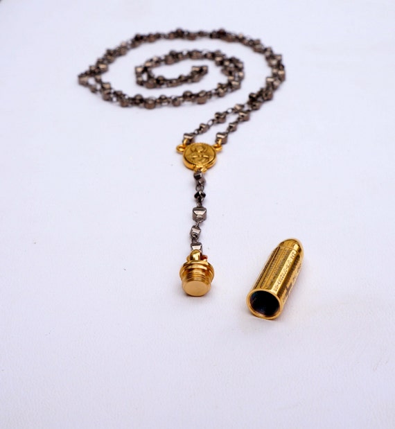 Items similar to gun metal bullet rosary on Etsy