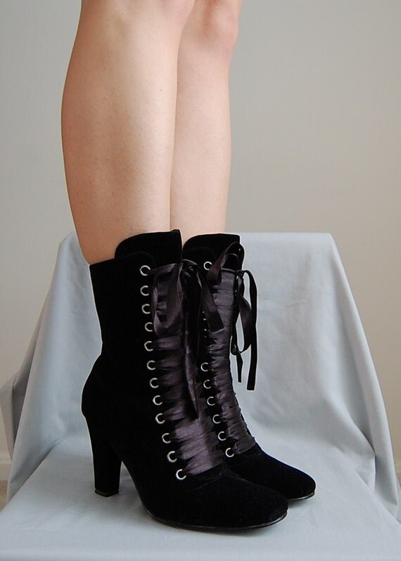 black boots colored laces