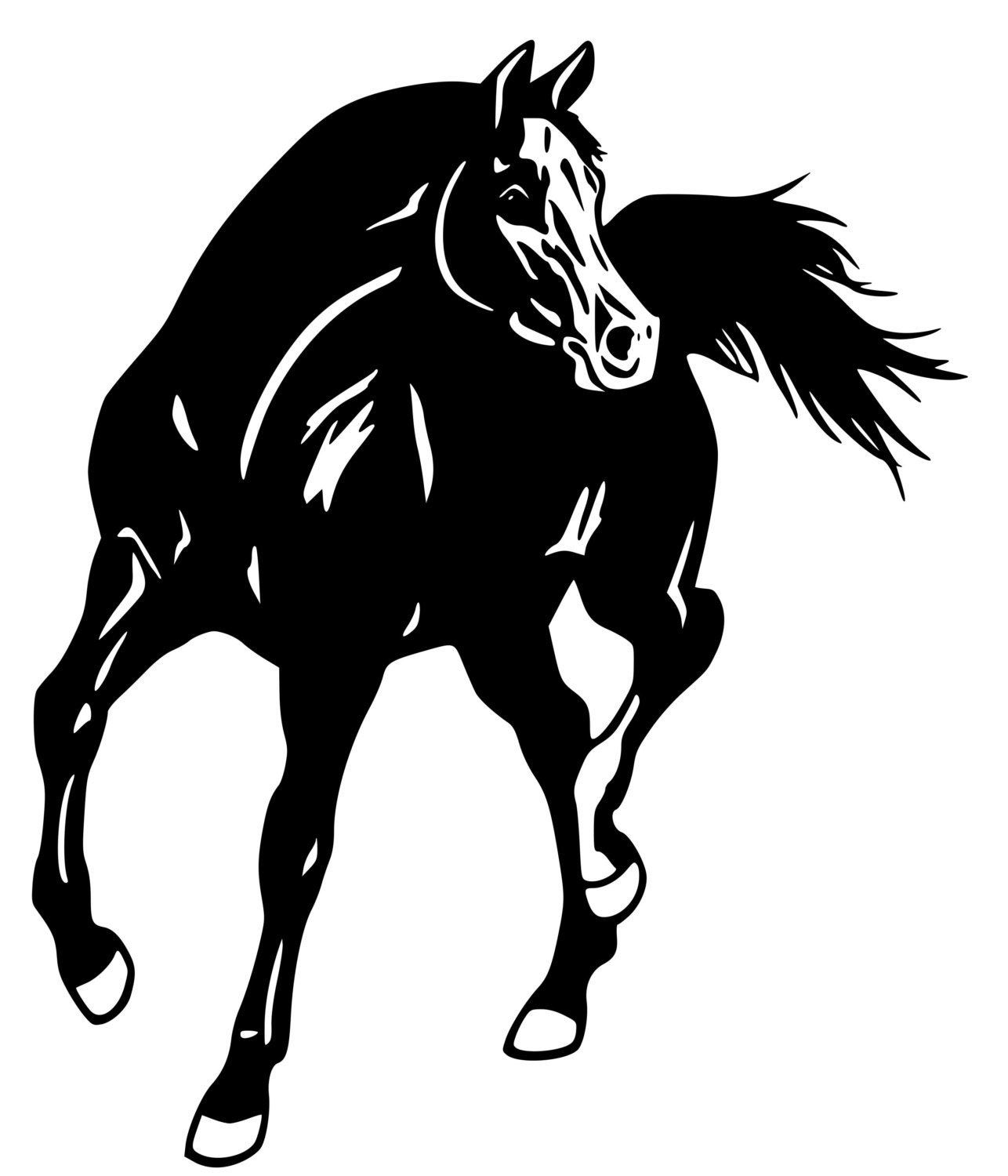 Horse Arabian Horse wall decal Horse sticker 28 inches x 29