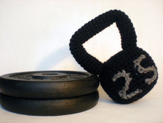 stuffed kettlebell toy