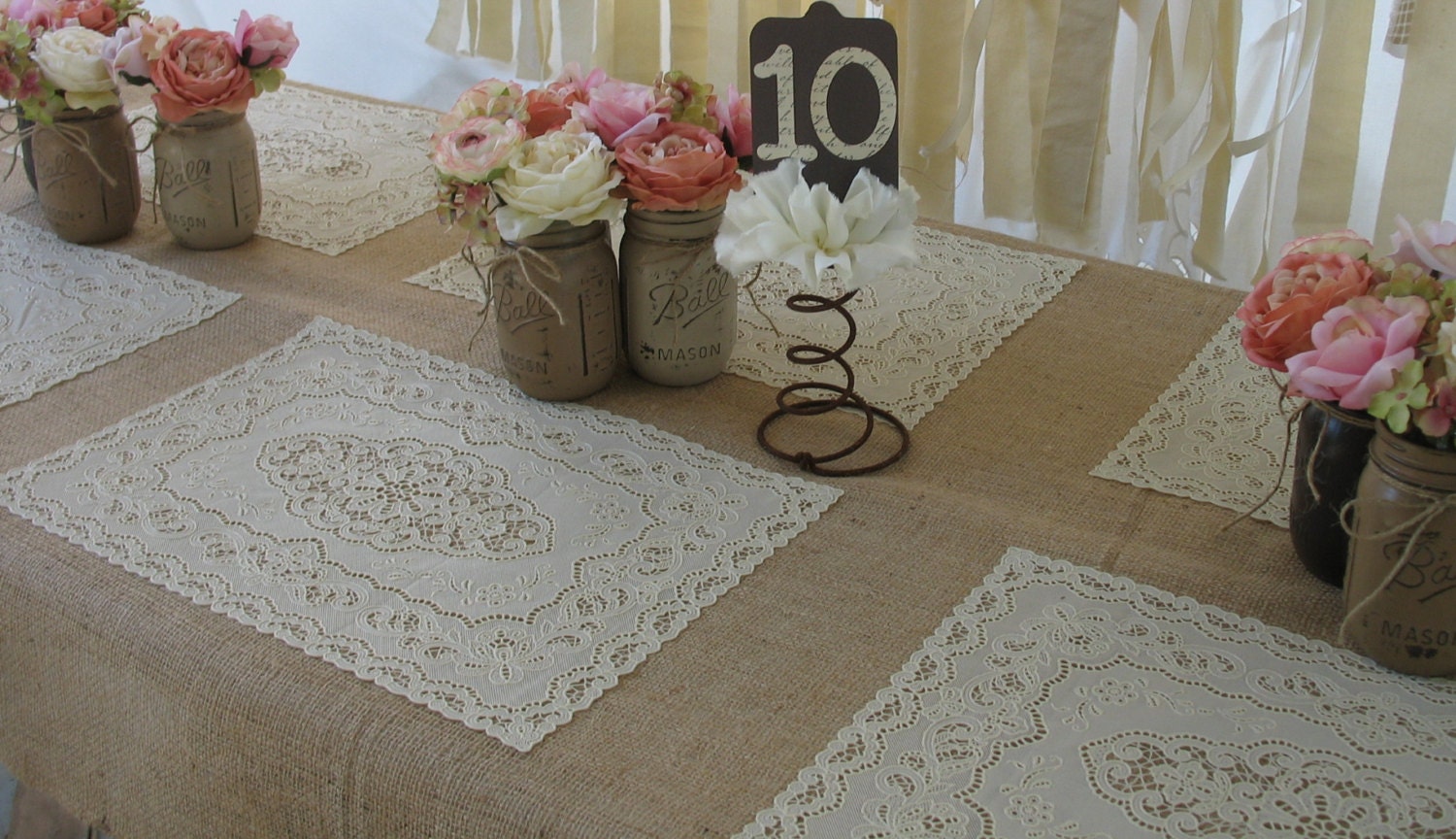 Doilies Vinyl Lace Doilies 1 vinyl lace doily Rustic Wedding