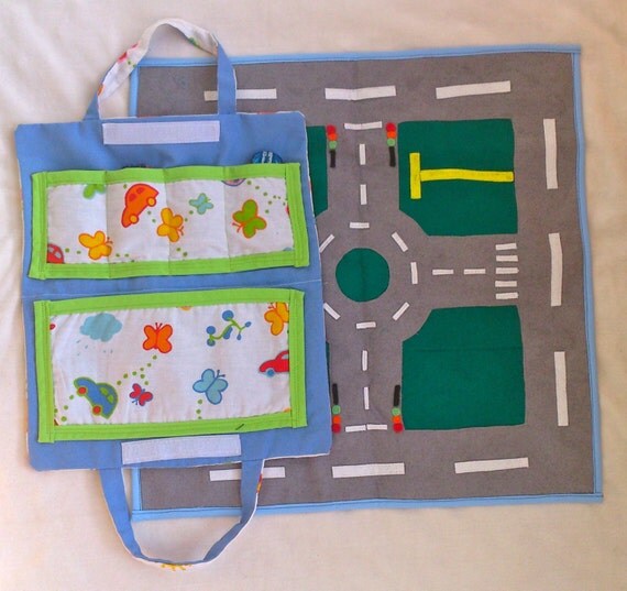 Items similar to Car and Play Mat Travel Bag on Etsy