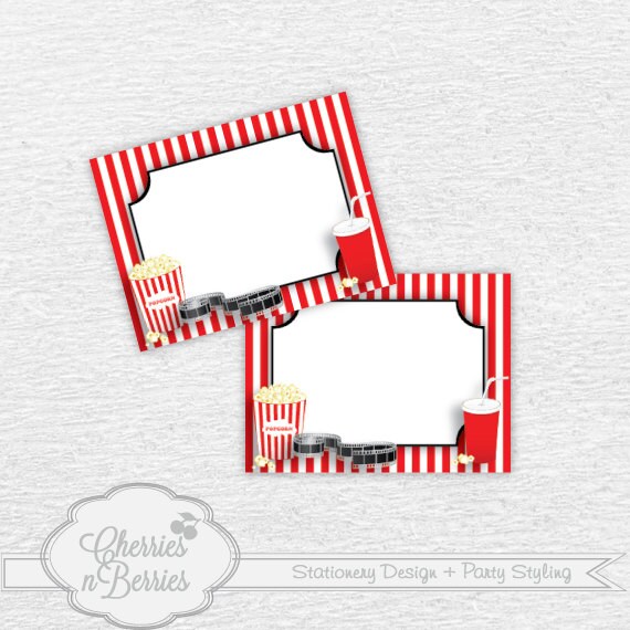 Movie Party Printable Fancy Labels Il_570xn