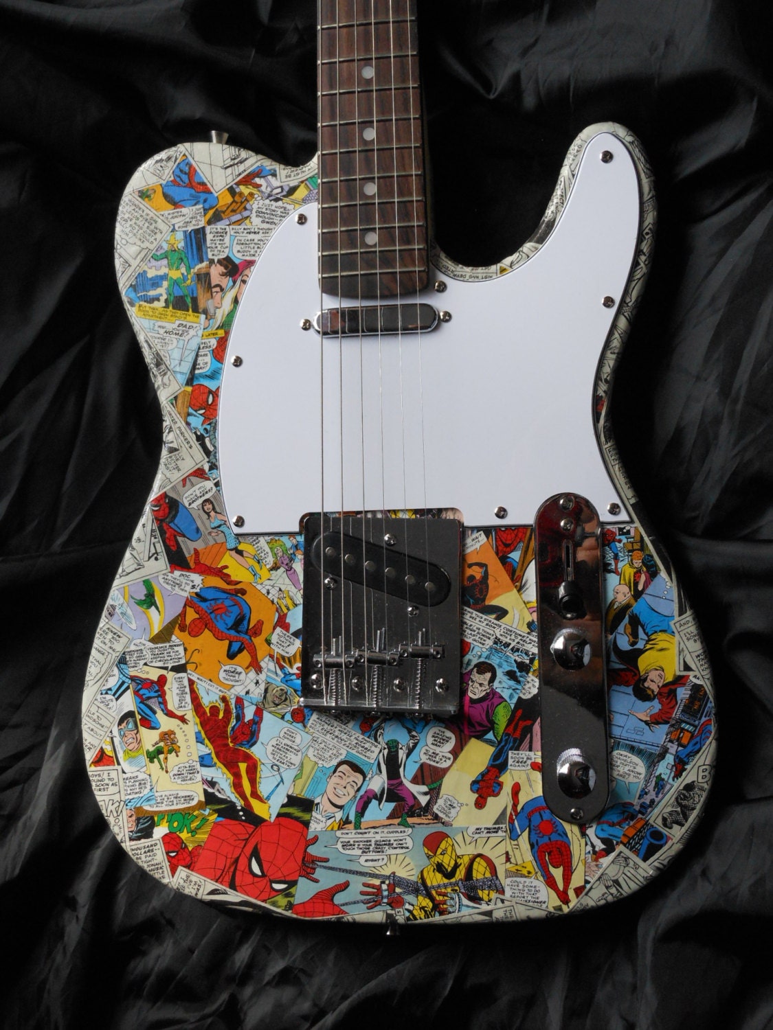 spiderman guitar toy