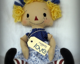 Raggedy doll pattern | Etsy