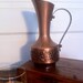 Vintage copper brass coffee carafe/ water urn- mid century retro decorative vase