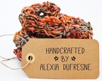 Creative Shop Stamper - Hang Tag Stamp - Handmade By stamp - Stamp for your handmade & handcrafted items - Business stamp