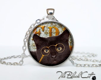 Steampunk cat pendant Steampunk cat necklace Steampunk cat jewelry