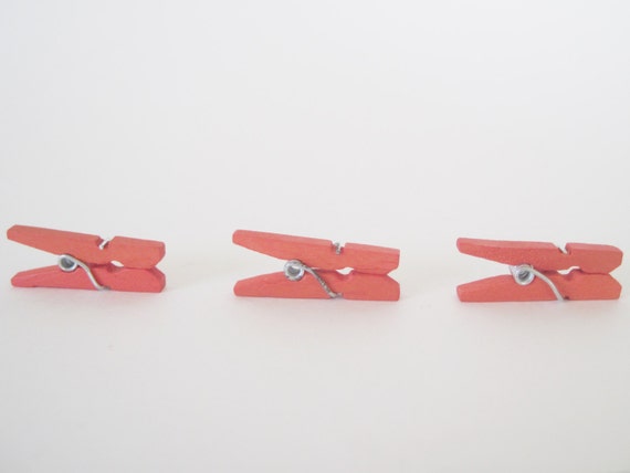 Orange - 50 Mini Clothespins Il_570xn
