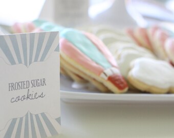 Printable party labels - Hot air balloon party - Child's party - Baby shower - Customizable