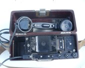 TAI-43 Soviet Military Field telephone with original power supply- Ussr 1943-1988- Vintage telephone- Soviet military phone in shoulder bag