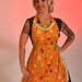 On Sale/retro apron/pears apron/adjustable sides apron/woman apron/full apron/fun and sassy apron