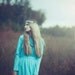 Vintage 60s "Altogether" Bohemian Baby blue Maxi Dress.Size S/M
