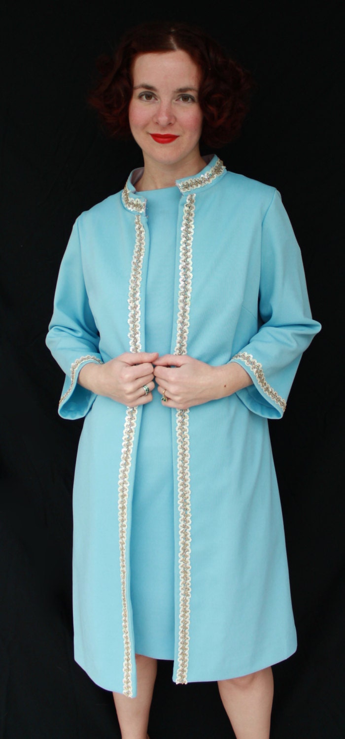 powder blue sheath dress