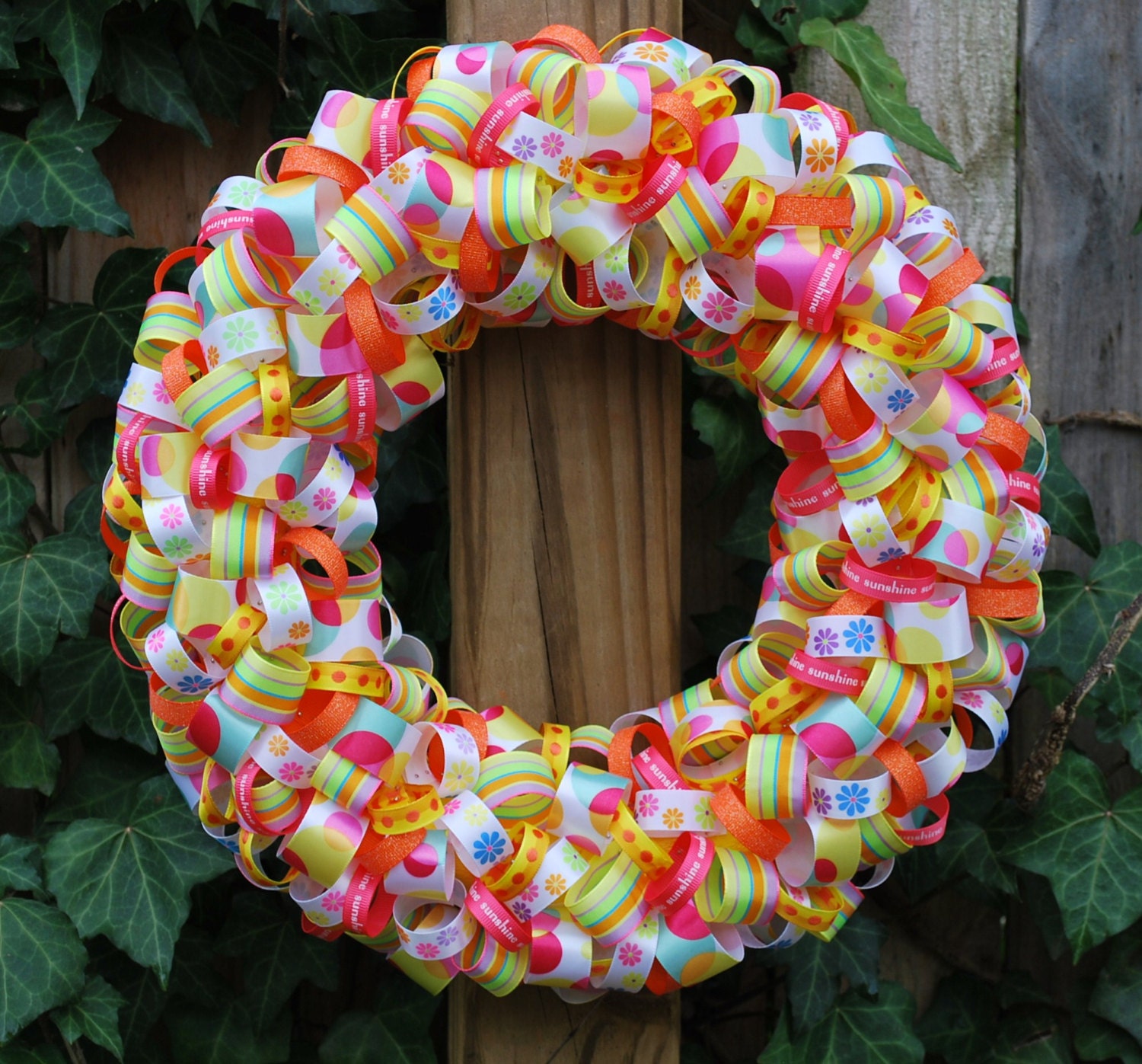Spring Ribbon Wreath Summer Ribbon Wreath