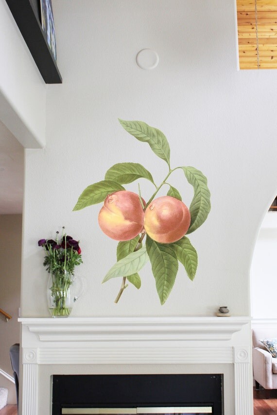 39in Peach Flower Wall Sticker Decal