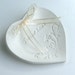 Weddings, Wedding Party, Ring Bearer Ring Pillows, Hand Built Porcelain, Wedding Ring Dish, Wedding Ring Bowl, Heart Shaped , Forever Yours