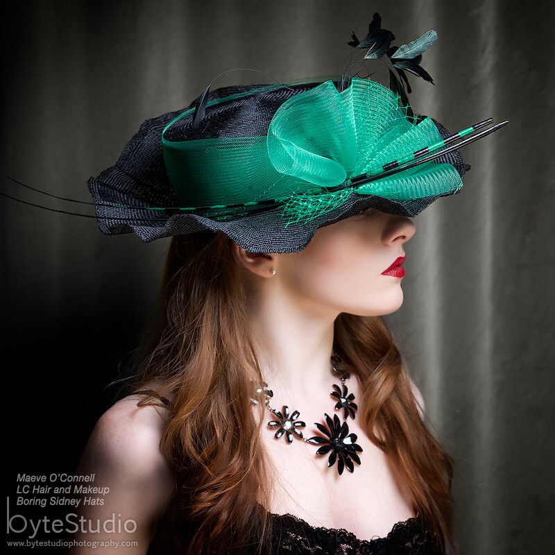 Hat Kentucky Derby Hat Straw Hat Black Hat