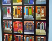 Colorful Doors Architecture of the City Philadelphia Fairmount Art Museum Poster 18 x 24