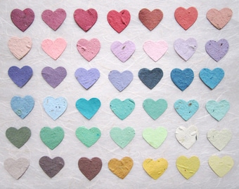 200 Plantable Wedding Favors Hearts Seed Paper Confetti Hearts - Plantable Paper Hearts - Flower Seed Wedding Favor