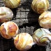 SRA Lampwork Glass Glass Beads warm neutrals