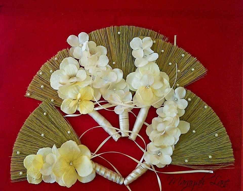 Mini Wedding Broom Favors Set of 10 Your by BroomsBasketsNBrides