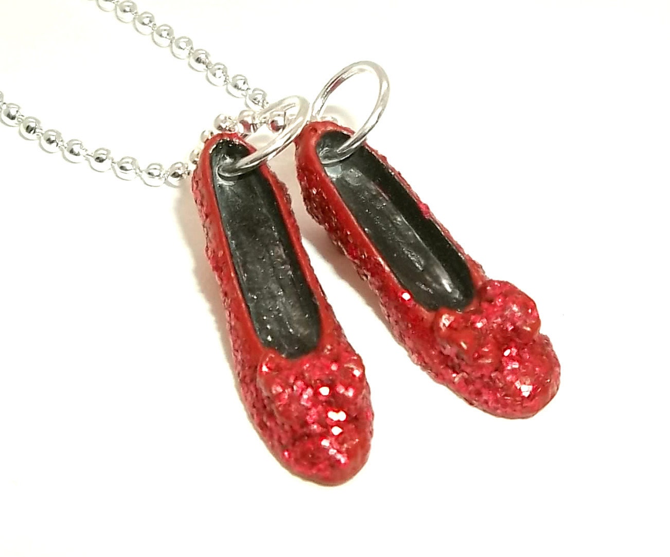 OZ Ruby Slippers Necklace NKOB76. jewelry wicked witch