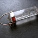 Quartz Crystal Point Pendant - focal piece - single solitaire - handforged bail - semiprecious gemstone 38mm X 9mm