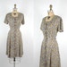 SALE 1940s Day Dress / Vintage Rayon Cay Artley Dress
