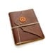 Ship's Log Nautical Brown Leather Journal and Sketchbook in Brown, Rust, and Cream