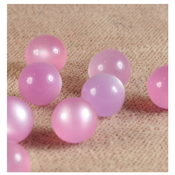 NO hole beads Pink pearl beads acrylic pearl 5mm pink