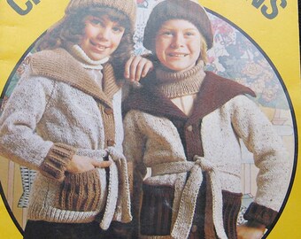 Vintage Patons Childrens Design Knitting Pattern Book