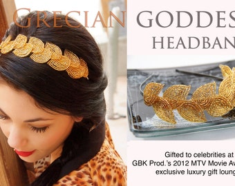 PATTERN- Grecian Goddess headband pattern and tutorial