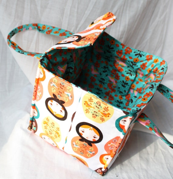 Custom Insulated Bento Box Carrier / Lunch Tote / Lunch Bag