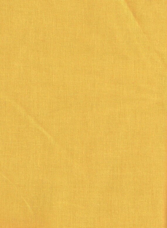 Solid Dark Golden Yellow Cotton Fabric 1/2 yard More Yardage