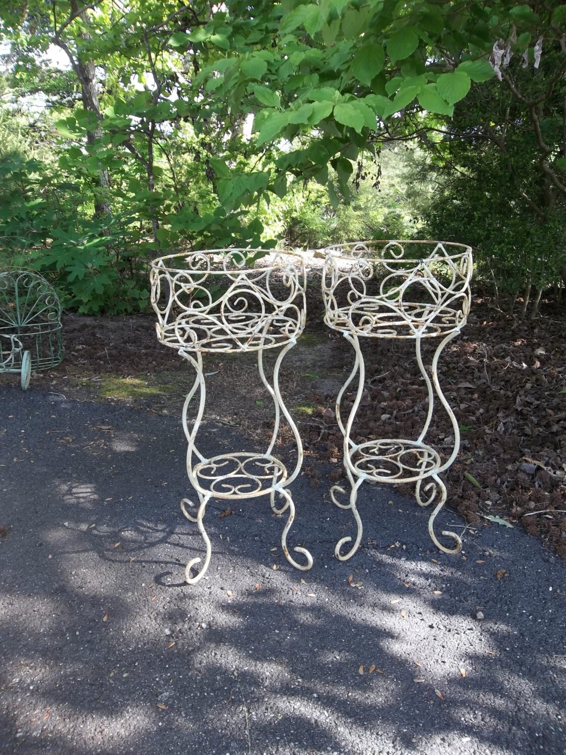 Vintage Garden Decor Wrought Iron Plant Stands Wedding