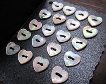 Unique tiny heart buttons related items | Etsy