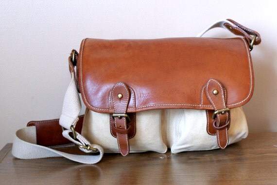 ralph lauren canvas messenger bag